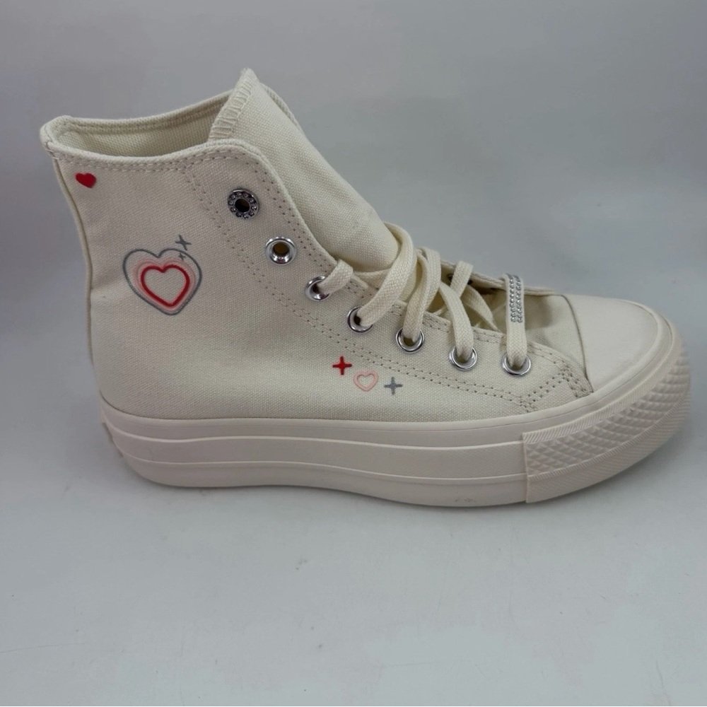 Converse Women’s CTAS Lift Egret Platform-5.5-Forever Dream Off White Shoes NEW!